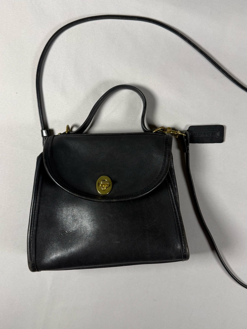 vintage Coach Regina handbag with crossbody strap
